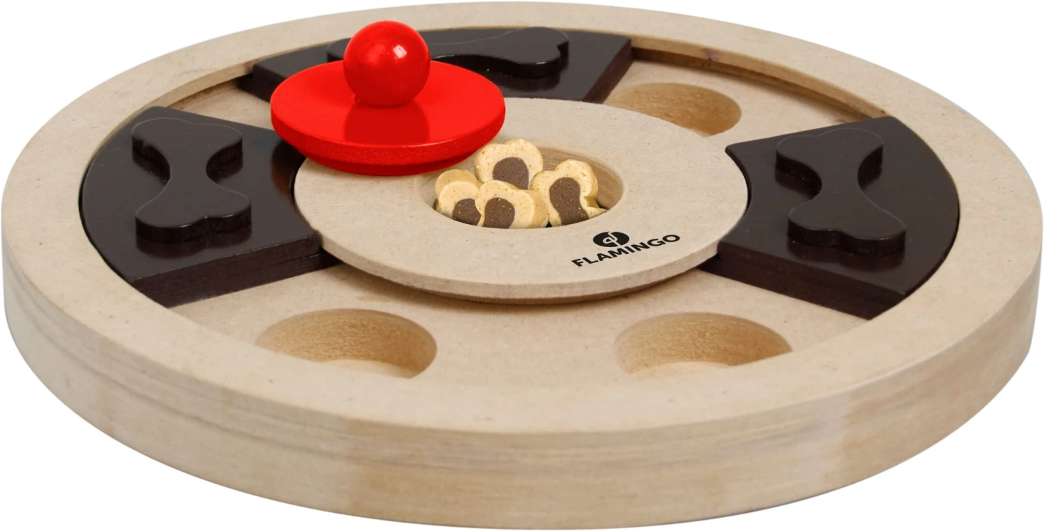 Flamingo Jouet Chien Wooden Brain Train Hera-25cm 1 Flamingo Jouet Chien Wooden Brain Train Hera-25cm