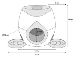 Flamingo Jouet Chien Wilson Jouet Automatique De Balle Et Friandises Interactif+ Balle De Tennis 18cm -Chien Fournitures Boutique 05082298cb97b99f2558e5fd1f99a66204bb6926711fc2c50e4abff9f7b019d6