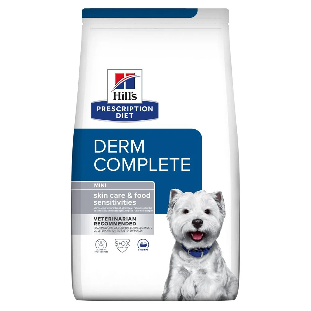 Hill's Prescription Diet Derm Complete Mini Croquettes Pour Petit Chien - 6Kg 1 Hill's Prescription Diet Derm Complete Mini Croquettes Pour Petit Chien - 6Kg