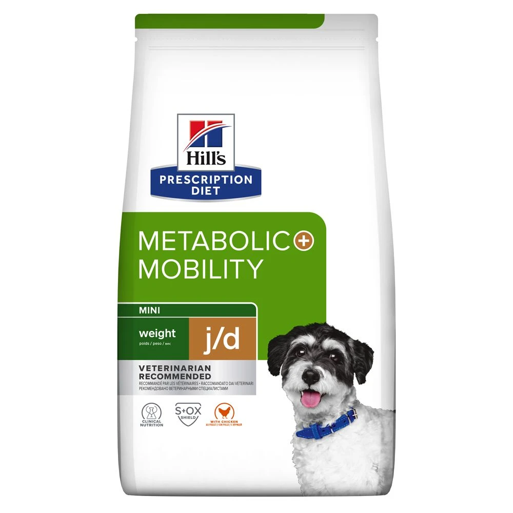 Hill's Prescription Diet J/D Metabolic + Mobility Mini Croquettes Pour Petit Chien Au Poulet - 6Kg 1 Hill's Prescription Diet J/D Metabolic + Mobility Mini Croquettes Pour Petit Chien Au Poulet - 6Kg