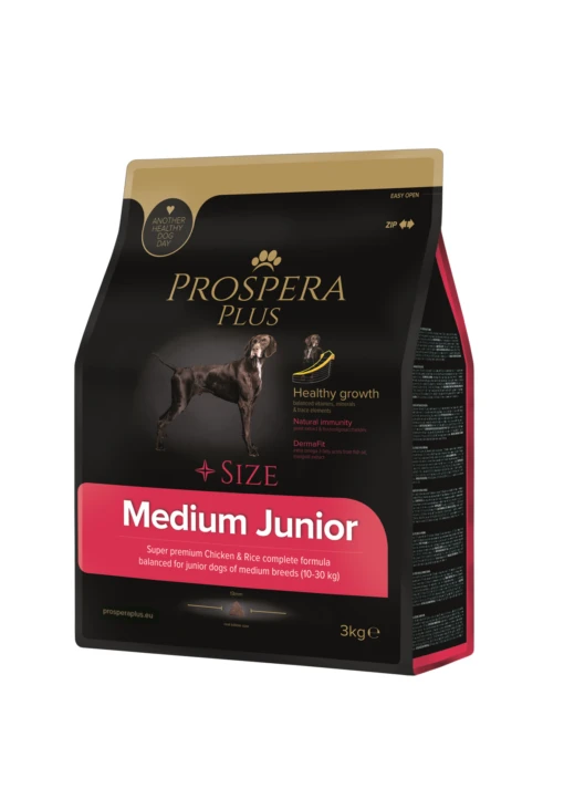Prospera Plus Croquettes Pour Chien Junior Medium 3 Kg