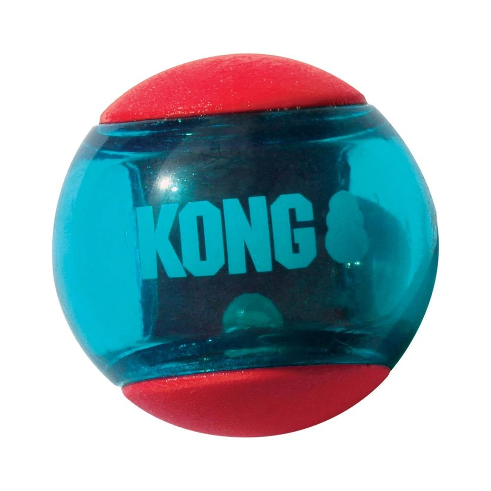 Kong Squeezz Action Ball Red Medium 1 Kong Squeezz Action Ball Red Medium