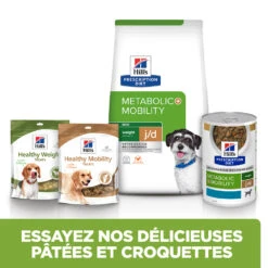 Hill's Prescription Diet J/D Metabolic + Mobility Mini Croquettes Pour Petit Chien Au Poulet - 3Kg 12 Hill's Prescription Diet J/D Metabolic + Mobility Mini Croquettes Pour Petit Chien Au Poulet - 3Kg -Chien Fournitures Boutique 52742045269 5 FR 1