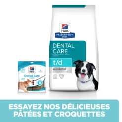 Hill's Presription Diet T/D Dental Care Croquettes Pour Chien Au Poulet - 4 Kg -Chien Fournitures Boutique 52742402703 5 FR 1