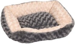 Flamingo Panier Cuddly Rectangulaire Gris 50x40x15cm