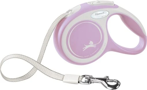 Laisse Flexi New Comfort Sangle S/5m Rose