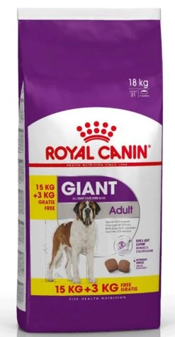 Royal Canin Giant Adult Pour Chien 15kg + 3kg Gratuit