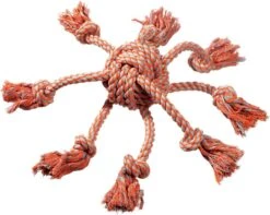 Flamingo Jouet Chien James Octopus En Coton Orange Balle NouÃ©e Dia. 15cm/55cm