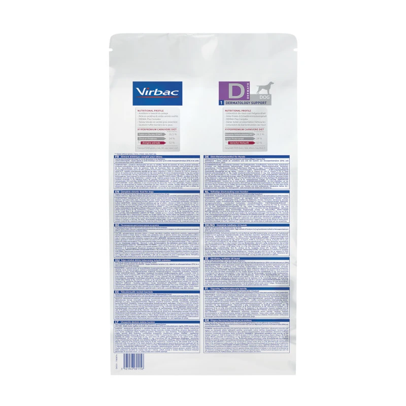 Virbac HPM Dermatology Support D1 Pour Chien 3kg 4 Virbac HPM Dermatology Support D1 Pour Chien 3kg – Image 4