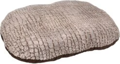 Flamingo Coussin Snoozzy Ovale Fermeture Eclair Brun 120x84x12cm