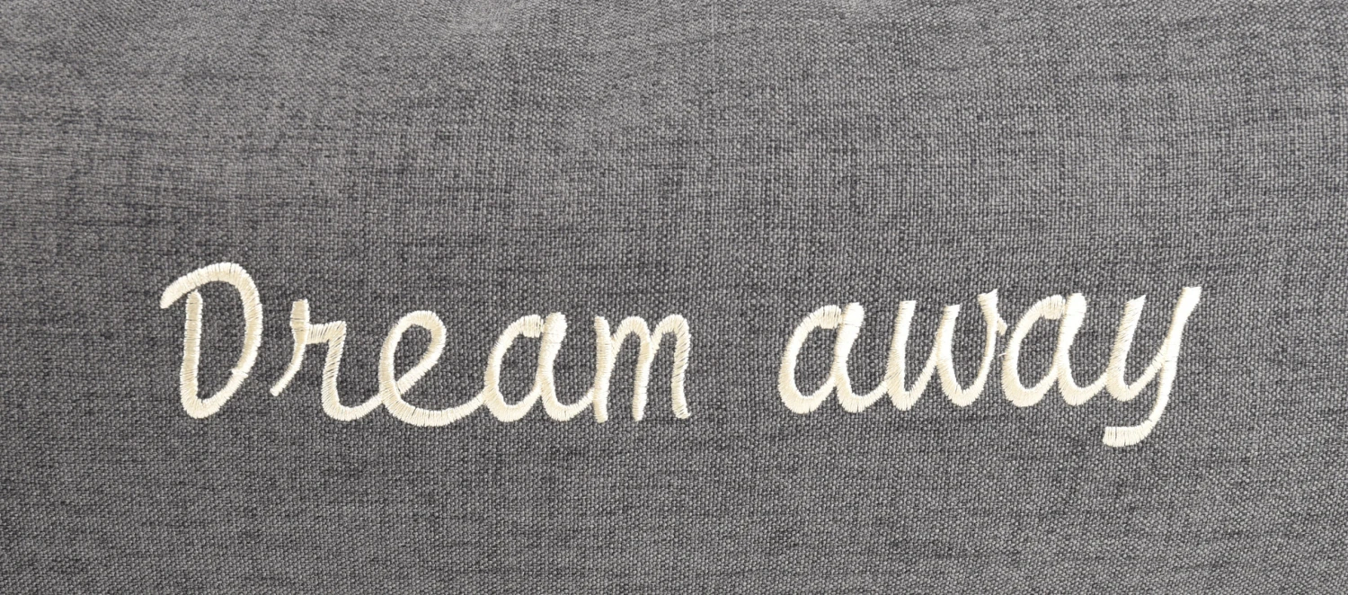 Flamingo Coussin Dream Away Rectangulaire+rebord+fermeture Eclair Gris 80x60x10cm 4 Flamingo Coussin Dream Away Rectangulaire+rebord+fermeture Eclair Gris 80x60x10cm – Image 4