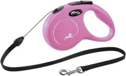 Laisse Flexi New Classic Cordon M/5m Rose