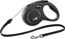 Laisse Flexi New Classic Cordon M/8m Noir