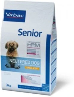 Virbac Veterinary Hpm Senior Neutered Small & Toy Pour Chien 3kg